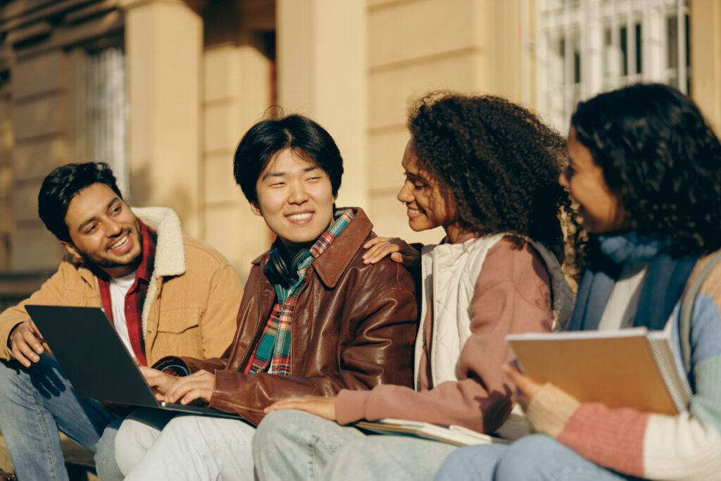 Asian teens sharing their study tips for H2 math